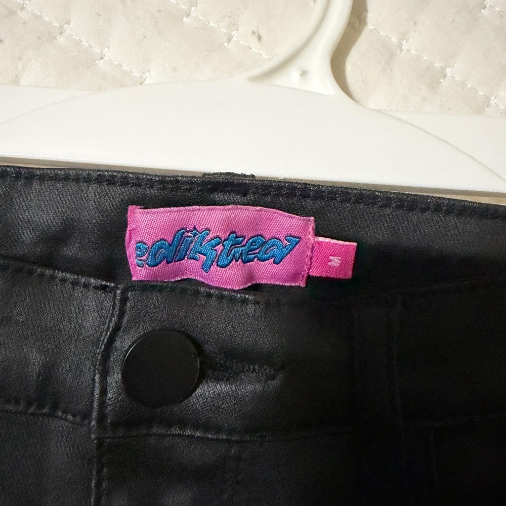 Edikted Black Flare & Wide Leg Jeans - Picture 3 of 3